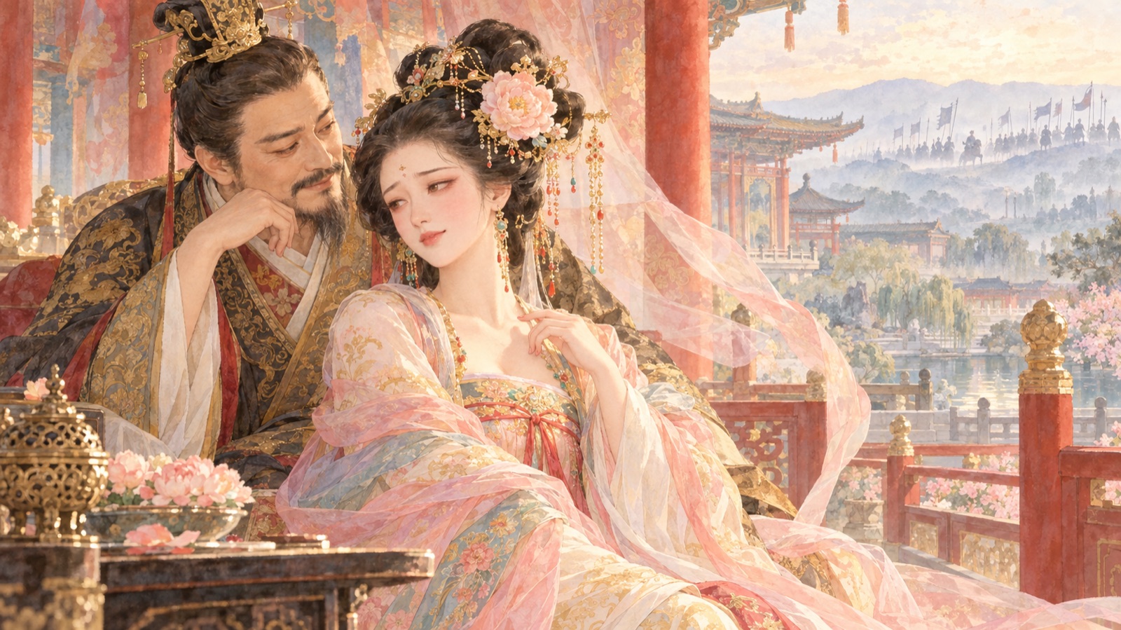 玄宗と楊貴妃（イメージ）